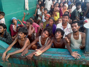 Myanmar is committing crimes against humanity against the country’s Rohingya Muslim community, according to Human Rights Watch. (AFP)