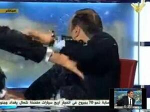 The political talk show turns violent.