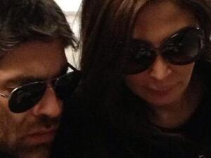 Wael Kfoury (L) and Elissa.