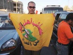 مؤيد لعصائب أهل الحق في العراق. 