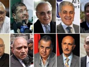 صورة لحميع مرشحي الرئاسة المصرية ٢٠١٢