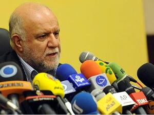 Iran's Oil Minister Bijan Zanganeh said that Tehran has "no technical difficulties to expand our exports and to return to four millions barrels a day" once political obstacles, referring to sanctions, are lifted (Courtesy of Press TV)