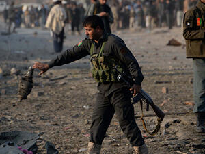 Afghan forces at an airbase. (AFP/File)