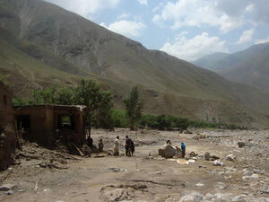 Flash waters killed six people, three women and three children, and damaged about 20 houses and at least five acres of agricultural land in Samangan Province. (AFP/File)