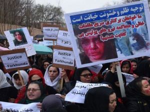 خروج عدة احتشادات في العاصمة الافغانية على العنف ضد المرأة