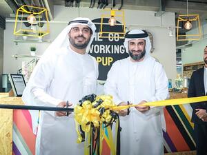 Abdul Baset Al Janahi, CEO of Mohammed Bin Rashid Establishment for SME Development, Sheikh Khalid Al Qassimi
