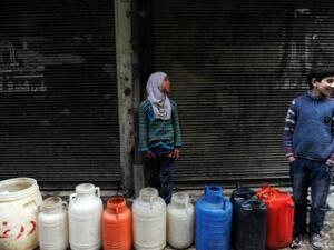 Access to clean drinking water has been an ongoing struggle for Aleppo residents. (AFP/File)
