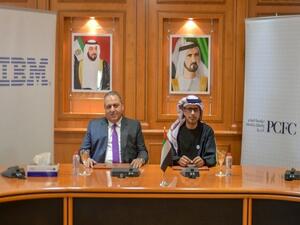 Amr Refaat, IBM Middle East and Pakistan, and Juma Al Ghaith, Dubai Customs.
