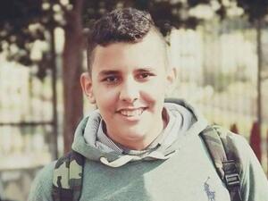 Israeli soldiers "mistakenly" shot and killed 15 year old Mahmoud Badran and injured four others. (Twitter) 