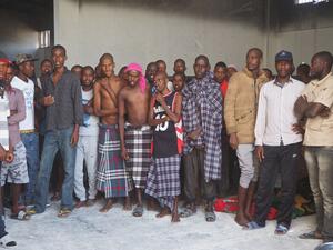 Migrants in Libya (Twitter)