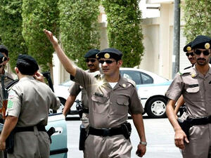 Saudi police officers on duty. (AFP/File)