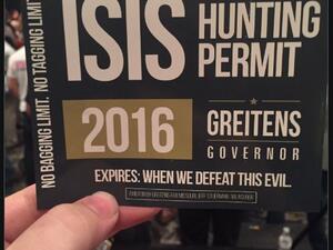 The tickets are going for $10 a pop, and are part of Republican Eric Greitens' campaign for governor of Missouri. (Twitter) 