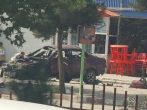 A magnetic bomb attached to a car exploded in Kabul, injuring two. (Twitter)