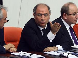 Turkey's Interior Minister Efkan Ala (C) attending a session of the Turkish Parliament in Ankara. (AFP/Adem Altan)
