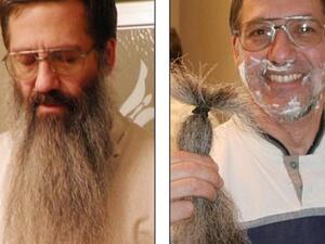 المدرس الأمريكي حلق لحيته أخيرا بعد مقتل بن لادن!.