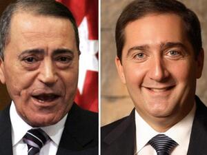 صورة تجمع بين الرفاعي رئيس الوزراء الأردني السابق والبخيت الرئيس الحالي.