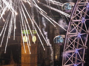 احتفالات العام الجديد في لندن.