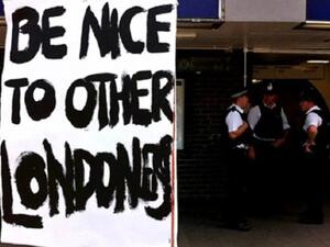 رسالة للبلطجية في بريطانيا. رسالة للبلطجية في بريطانيا.