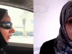  منال الشريف تشرح الهدف من الحملة وتظهر وهي تقود السيارة أيضا.