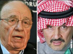 الثري السعودي الوليد بن طلال شريك مردوخ.