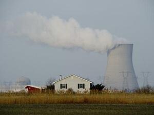 محطة تستخدم الطاقة النووية لتوليد الكهرباء. محطة تستخدم الطاقة النووية لتوليد الكهرباء.