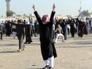 جانب من مظاهرة البدون في الكويت. جانب من مظاهرة البدون في الكويت.