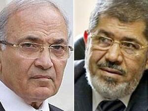 المرشح محمد مرسي والمرشح أحمد شفيق المرشح محمد مرسي والمرشح أحمد شفيق