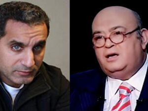 الاعلاميين المصريين عماد اديب وباسم يوسف الاعلاميين المصريين عماد اديب وباسم يوسف