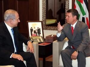 الملك عبدالله الثاني ورئيس الوزراء الإسرائيلي بنيامين نتنياهو