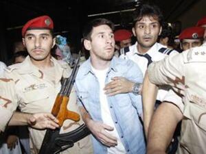 استقبال ميسي بالرشاشات في الرياض استقبال ميسي بالرشاشات في الرياض