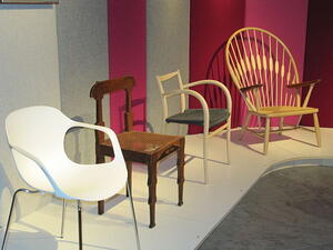 Modern chairs from the Danish Design Museum in Copenhagen. (Wikipedia)