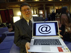 Ray Tomlinson is credited with the invention of email and chose the '@' symbol. (En.trend.az)