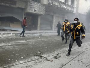 Assad regime continued firing artillery shells into Syria’s besieged Eastern Ghouta (AFP/File Photo)
