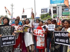 Indian National Congress party activist protest against the abduction and gang-rape of five charity workers in Ranchi on June 23, 2018. (AFP/ File Photo)
