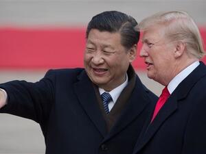 China's president Xi Jinping and US president Donald Trump meet in Beijing in November 2017. (AFP photo)