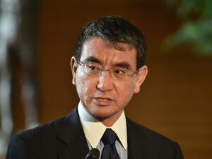 Japanese Foreign Minister Taro Kono expressed hope Seoul and Tokyo would closely cooperate to bring about the denuclearization of North Korea. (AFP/ File Photo)