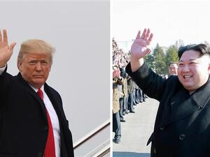 US President Donald J. Trump (L) and North Korean leader Kim Jong-un. (AFP/ File Photo)