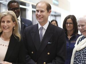 Prince Edward and with his wife Sophie (Twitter)