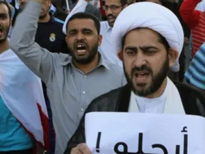  المتظاهرون يطالبون بالغاء دستور 2002 