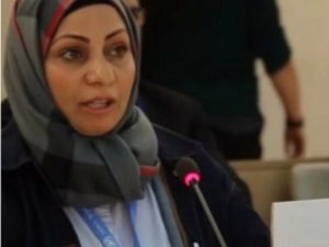 
Ebtisam Al-Saegh had retweeted a post on Monday criticising security forces' treatment of women and blaming the king. (twitter)