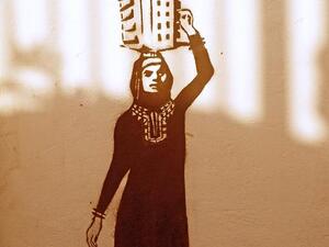 Kaizer's latest work, "The City Lady". (image from his facebook page)