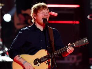 British singer Ed Sheeran, who has released a new album titled Divide. AFP