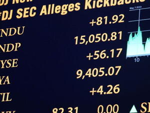 A trading board is seen on the floor of the New York Stock Exchange at the end of the trading day on May 7, 2013 in New York City. (Photo by Spencer Platt/Getty Images)   A trading board is seen on the floor of the New York Stock Exchange at the end of the trading day on May 7, 2013 in New York City. (Photo by Spencer Platt/Getty Images)