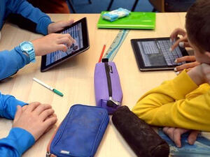 The "EduOne Tablet" series by Amosta enables one to choose the pre-bundled educational content. (Khaleej)