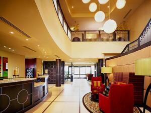 The lobby of one of Marriott Residences Inn