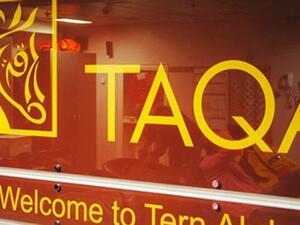 There has been a 43 per cent drop in the price of oil and gas sold by the company since last year.  (Taqa)