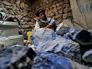 Mines in Afghanistan are a major source of lapis lazuli and other gemstones. (Pinterest)