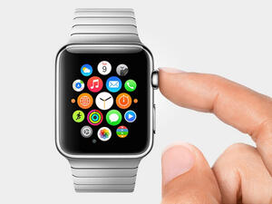 The Apple Watch would detect a change in the wearer’s body or in the environment around it and then send a signal to the phone. (File photo)