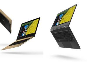 The ultra-thin Swift 7 measures just 0.39 inches (9.98 mm) in height and weighs a mere 2.48 pounds (1.1 kg), providing incredible portability and up to 9 hours of battery life. (Acer)