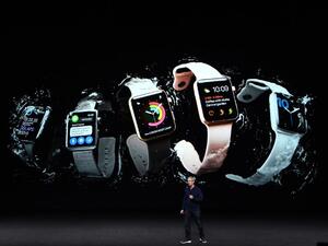 The Apple Watch series 2 will be available in the UAE on September 16.  (AFP/Josh Edelson)